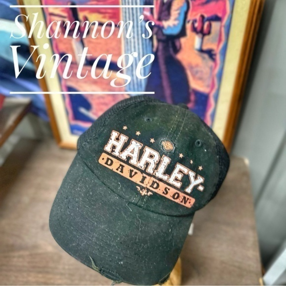 Harley Davidson Caliente distressed look hat